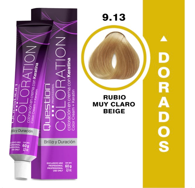 Coloration  Question professional /9.13 Rubio Muy Claro Beige