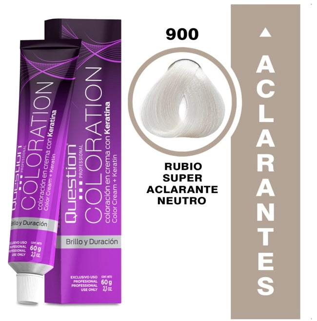 Coloration  Question professional /900 – Rubio Super Aclarante Neutro