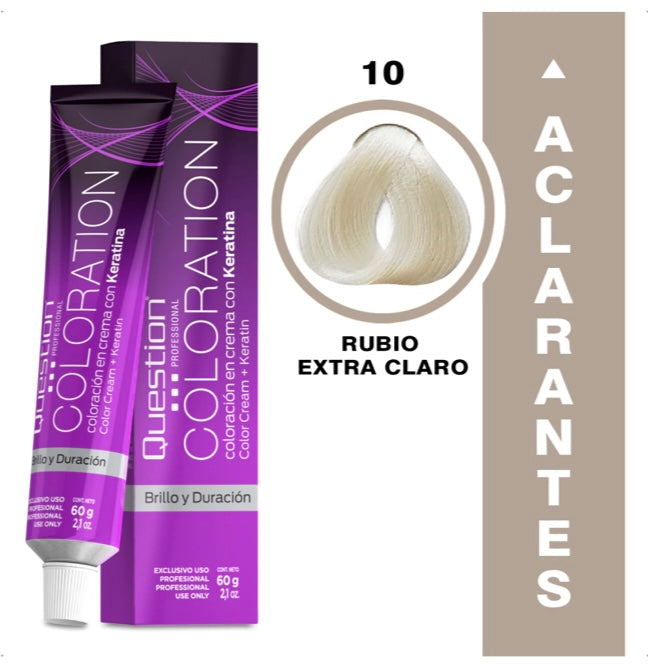 Coloration  Question professional /10 – Rubio Extra Claro
