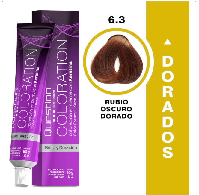 Coloration Question professional /6.3 Rubio Oscuro Dorado