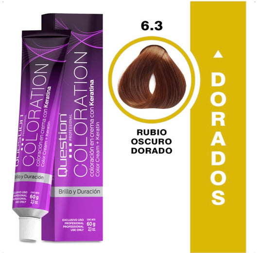 Coloration  Question professional /6.3 Rubio Oscuro Dorado