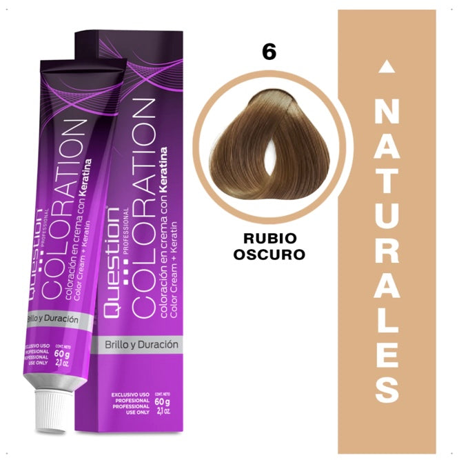 Coloration  Question professional / 6 – Rubio Oscuro Natural