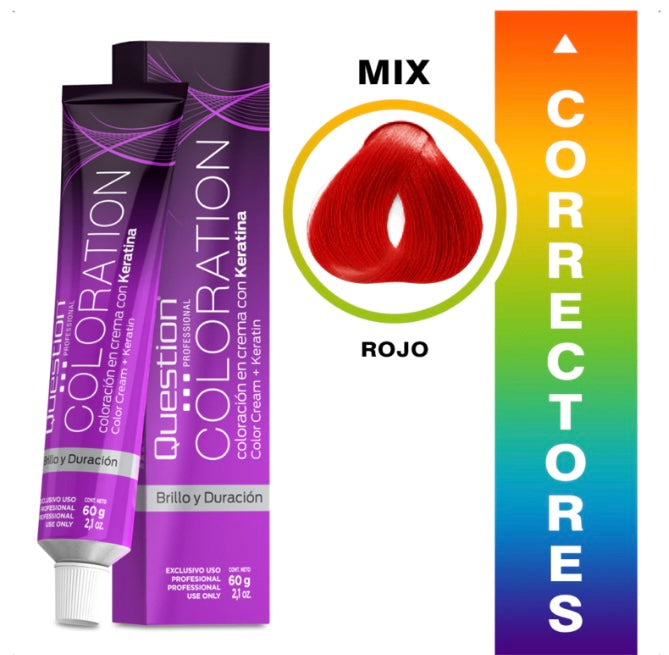 Coloration  Question professional /Mix Rojo – Corrector Rojo