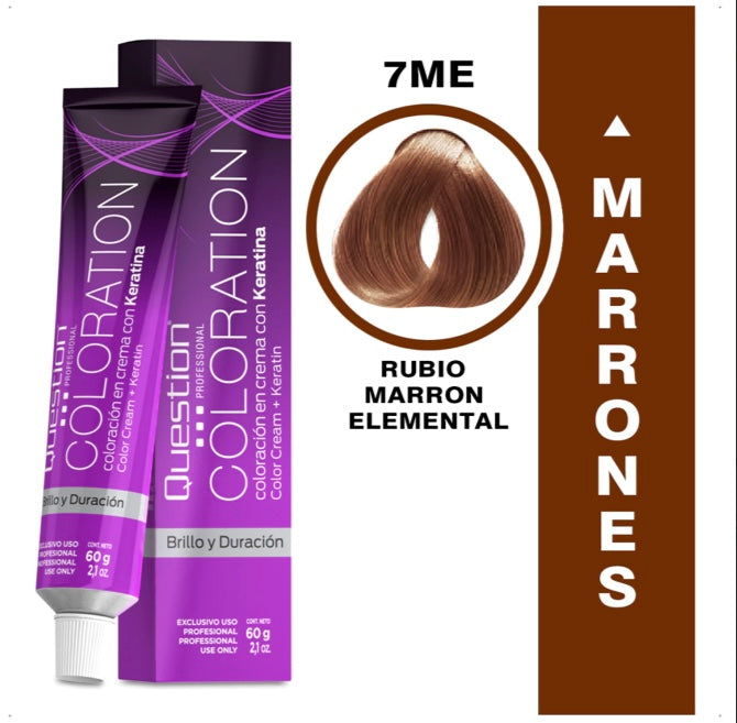 Coloration  Question professional /7ME – Rubio Marrón Elemental