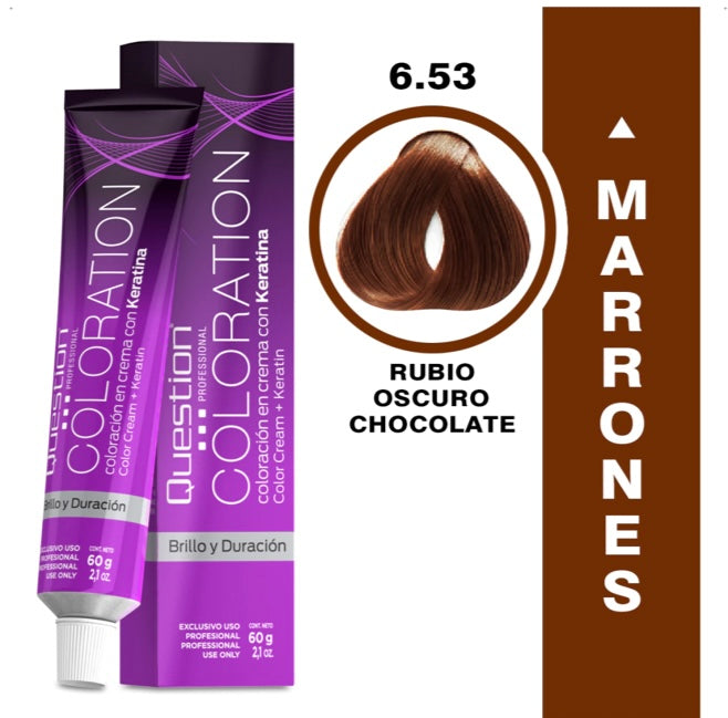 Coloration  Question professional /6.53 – Rubio Oscuro Chocolate
