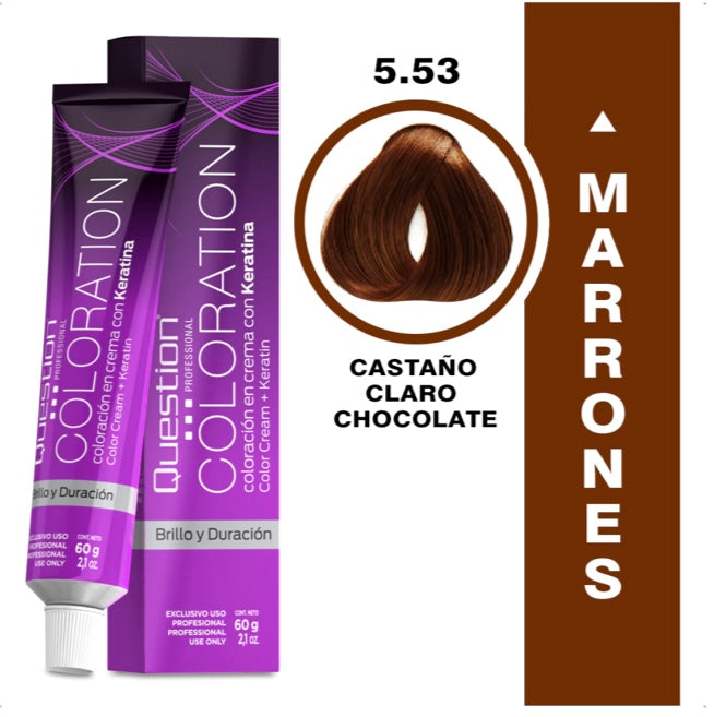 Coloration  Question professional /5.53 – Castaño Claro Chocolate