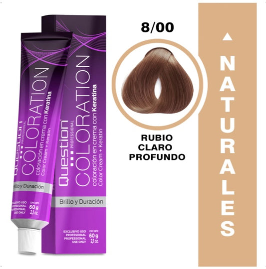 Coloration  Question professional /Rubio Claro Intenso Natural (8.00)