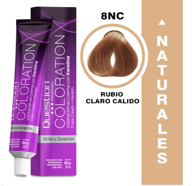 Coloration Question Professional – 8NC Natural Cálido Rubio Claro