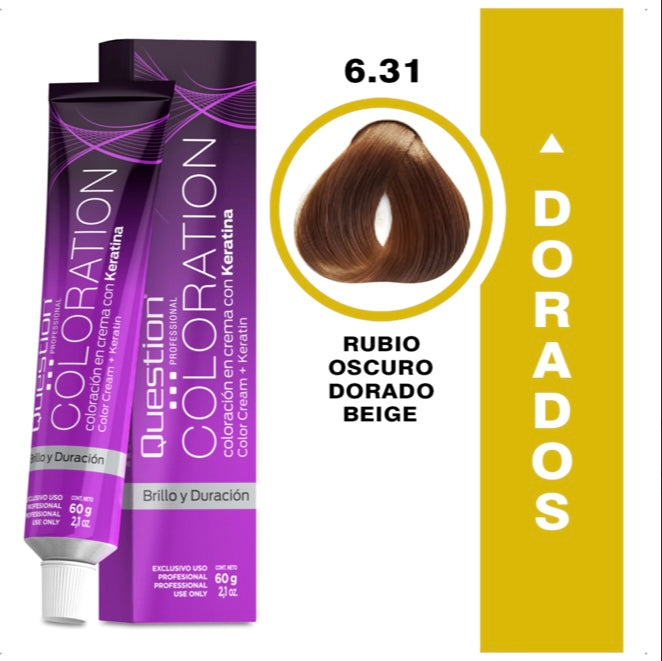 Coloration  Question professional /6.31 Rubio Oscuro Dorado Beige