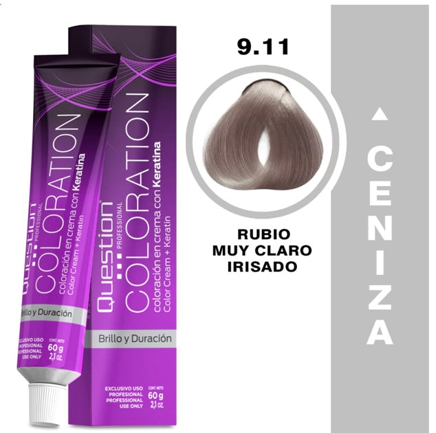 Coloration  Question professional /9.11 – Rubio Muy Claro Irisado Profundo