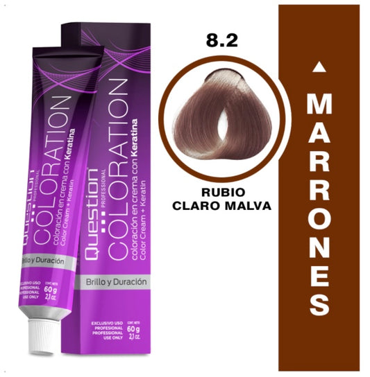 Coloration  Question professional /9.2 – Rubio Muy Claro Malva