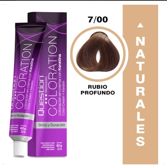 Coloration  Question professional /Rubio Natural Intenso (7.00)