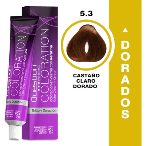 Coloration 5.3 Dorado Castaño Claro Question Professional coloración profesional