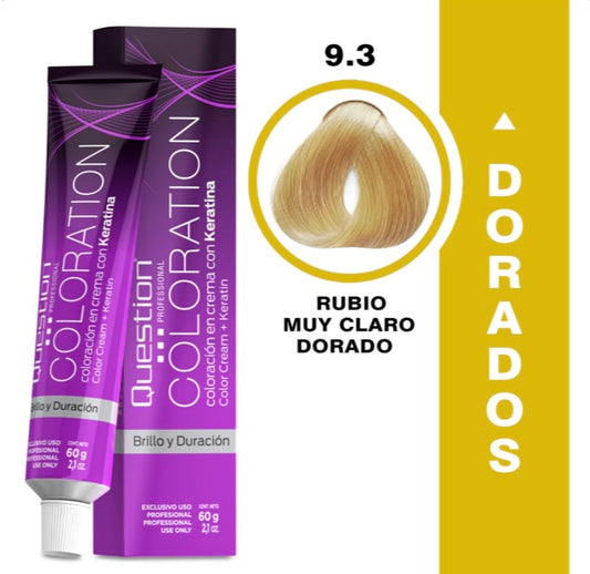Coloration  Question professional /9.3 Rubio Muy Claro Dorado