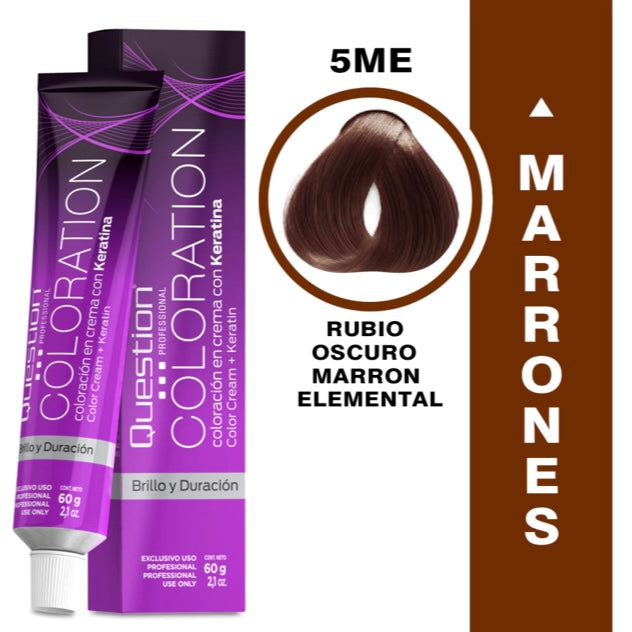 Coloration  Question professional /5ME – Castaño Claro Marrón Elemental