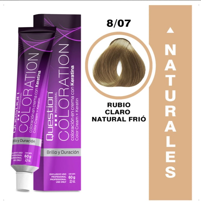 8.07 Rubio Claro Natural Frío | Question Professional