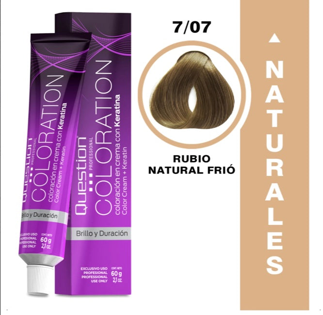 7.07 Rubio Medio Natural Frío | Question Professional