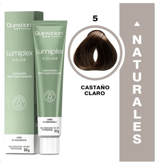 Lumiplex | Demi Permanente con Plex | 5N Castaño Claro Natural