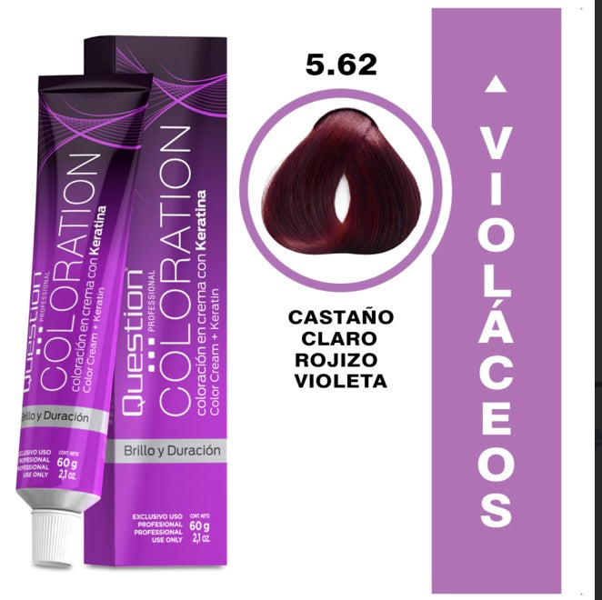 Coloration  Question professional /5.62 Castaño Claro Rojizo Violeta
