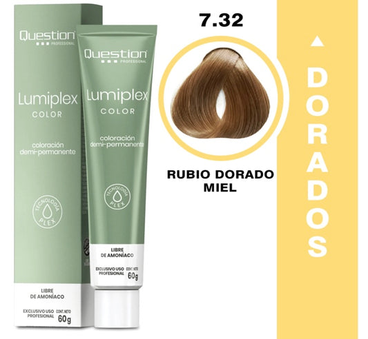 Lumiplex | Demi Permanente con Plex | 7-32 Rubio Medio Dorado Beige