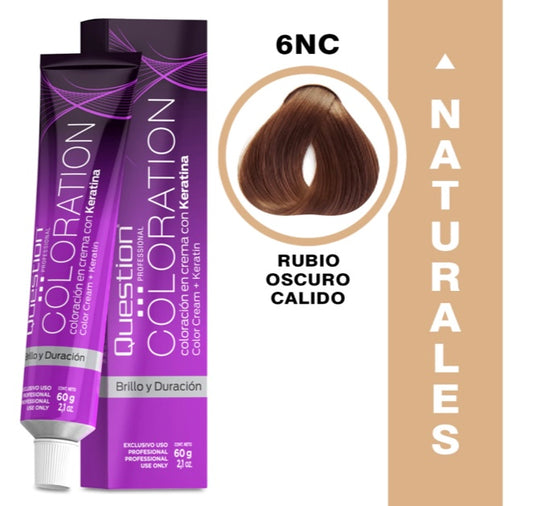 Coloration  Question professional /6NC – Rubio Oscuro Natural Cálido