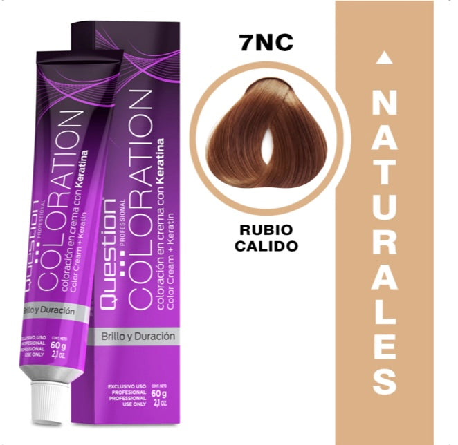 Coloration  Question professional /7NC – Rubio Natural Cálido