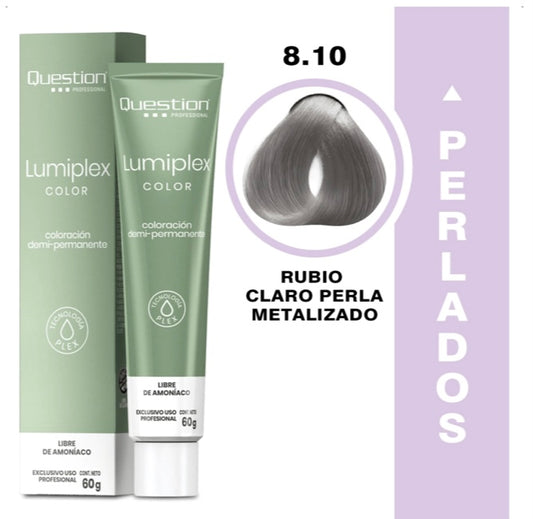 Lumiplex | Demi Permanente con Plex | 810 Rubio Perlado Claro