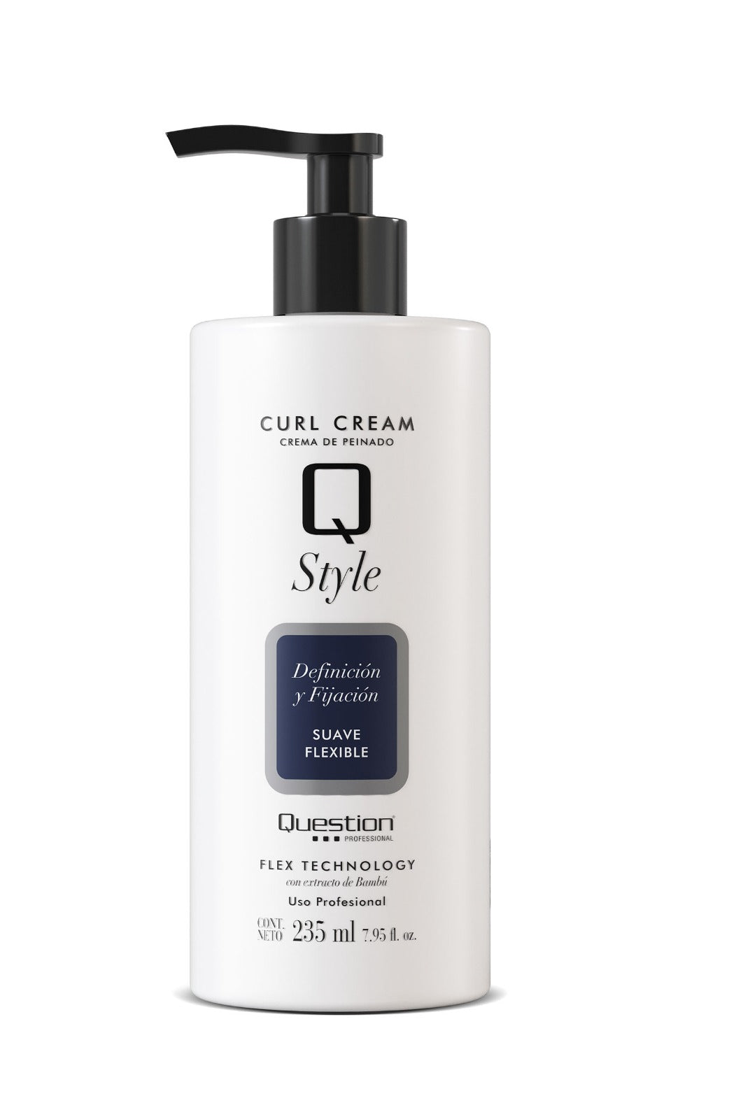 Curl Cream Q Style – Definición y Fijación Suave Flexible 235 ml | Uso Profesional